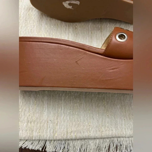 Marion Parke Triple Insole Brown Leather Sandals Size EU 40 US 10 Luxury Classic - Picture 9 of 11